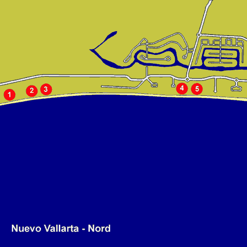 Nuevo Vallarta Karte Nord