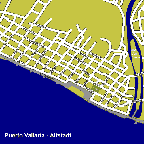 Puerto Vallarta Altstadt Karte