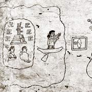 Codex mit der Abbildung der Auswanderung aus Aztlán