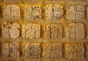 Palenque-Glyphen Maya Glyphen in Palenque